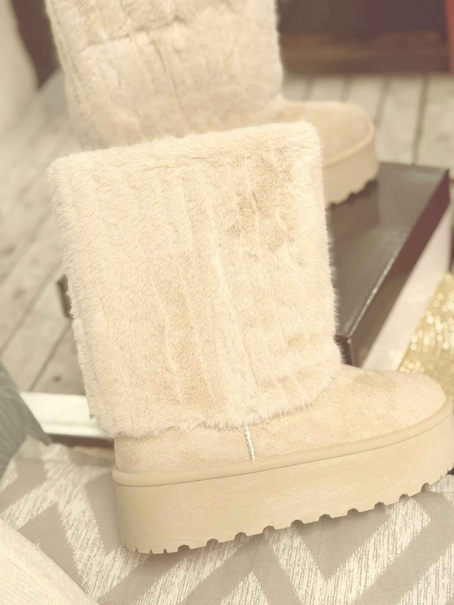 Bottes fourées hautes