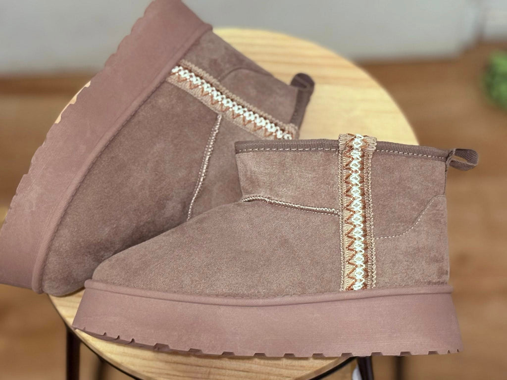 Bottes fourrées à plateforme