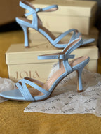Escarpin bleu pastel