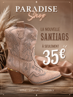Bottines western à strass