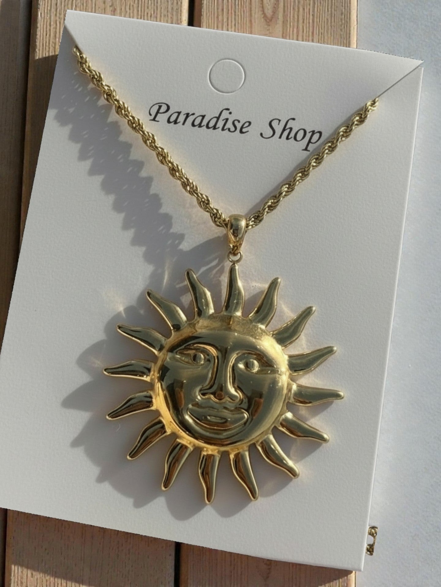 Bijoux en Acier inoxydable - Collier Soleil